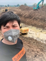 งานก่อสร้างประตูระบายน้ำกรมชลประทาน ภาพที่ 1