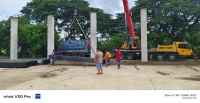 งานก่อสร้างโดมเอนกประสงค์โรงเรียน ภาพที่ 8