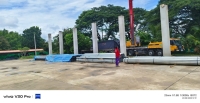 งานก่อสร้างโดมเอนกประสงค์โรงเรียน ภาพที่ 10