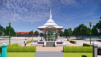 งานออกแบบ ศาลหลักเมืองอำเภอชื่นชม จังหวัดมหาสารคาม ภาพที่ 1
