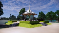 งานออกแบบ ศาลหลักเมืองอำเภอชื่นชม จังหวัดมหาสารคาม ภาพที่ 2